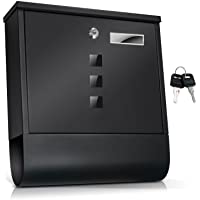 TÄGA 2214 Buzón de Acero Inoxidable con Compartimiento para periódicos I 3 Ventanas de observación I Espacio para la…